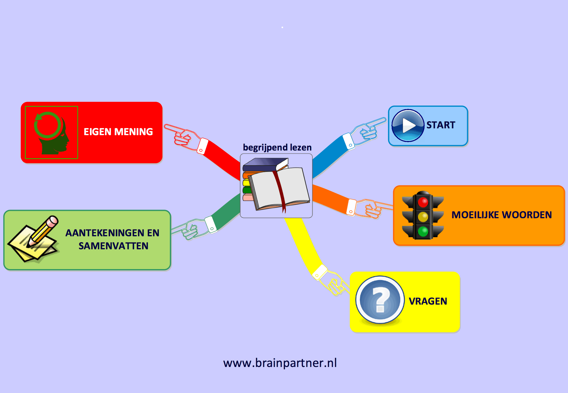 Modellessen begrijpend lezen met behulp van mindmappen - Brainpartner